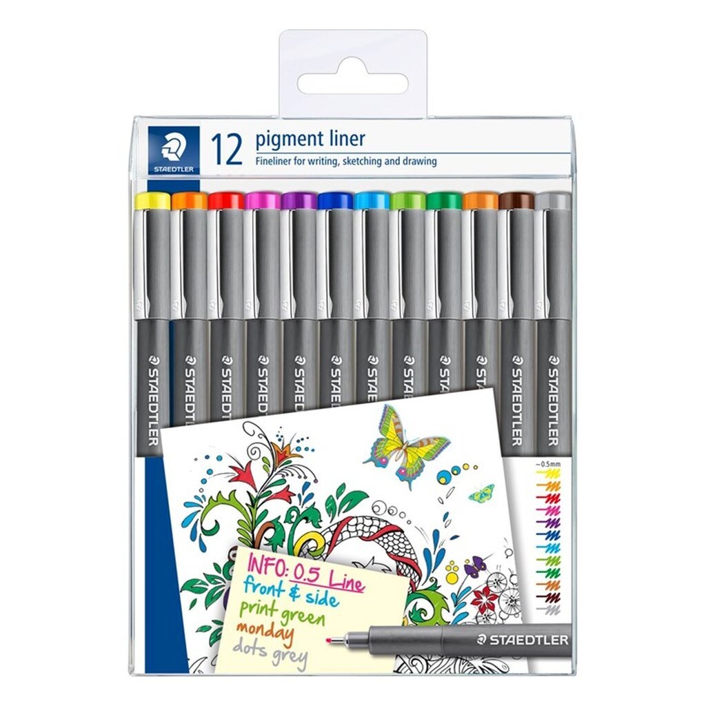 Staedtler STAEDTLER Pigment Liner Ass. 12 Stk.