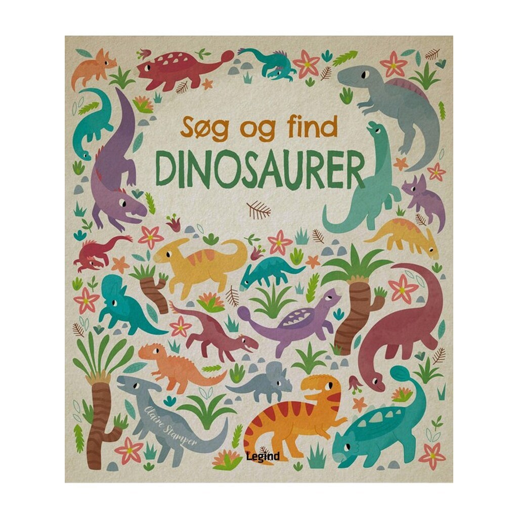 Søg og find dinosaurerne - Børnebog - Papbog