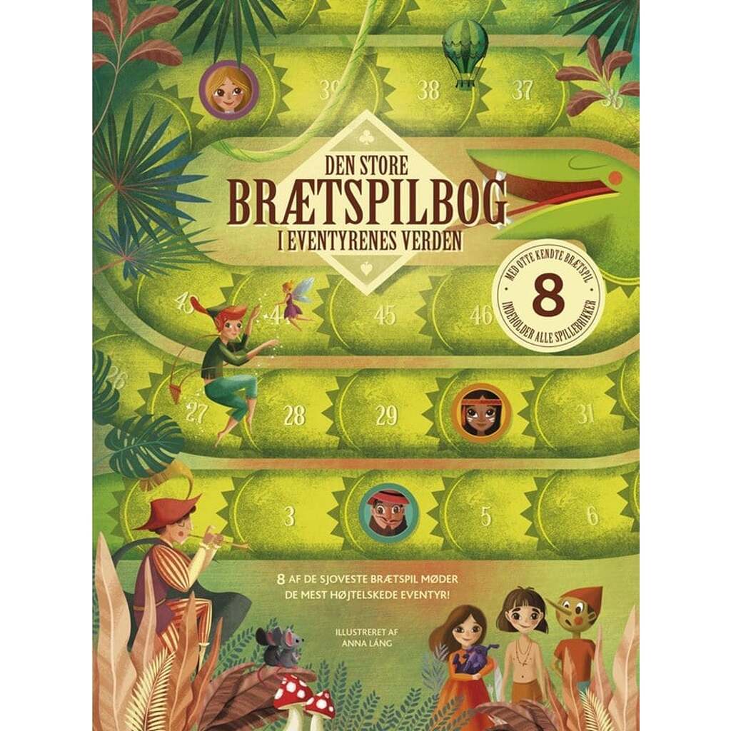 Den store brætspilbog - i eventyrenes verden - Børnebog - Papbog