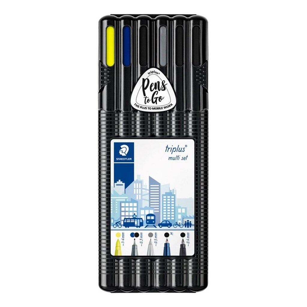 Staedtler Triplus Mobile Office 4 ass/boks
