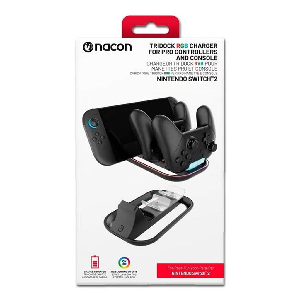 NACON Tridock RGB - Wired Oplader - Nintendo Switch 2