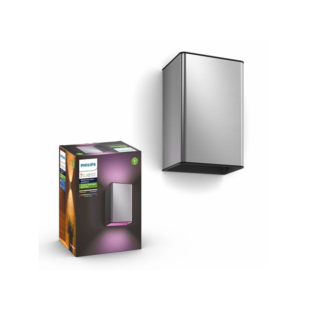 Philips Hue Outdoor Resonate Væglampe - Inox