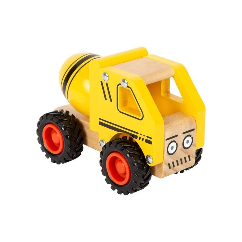 Small Foot - Wooden Cement Truck Yellow
