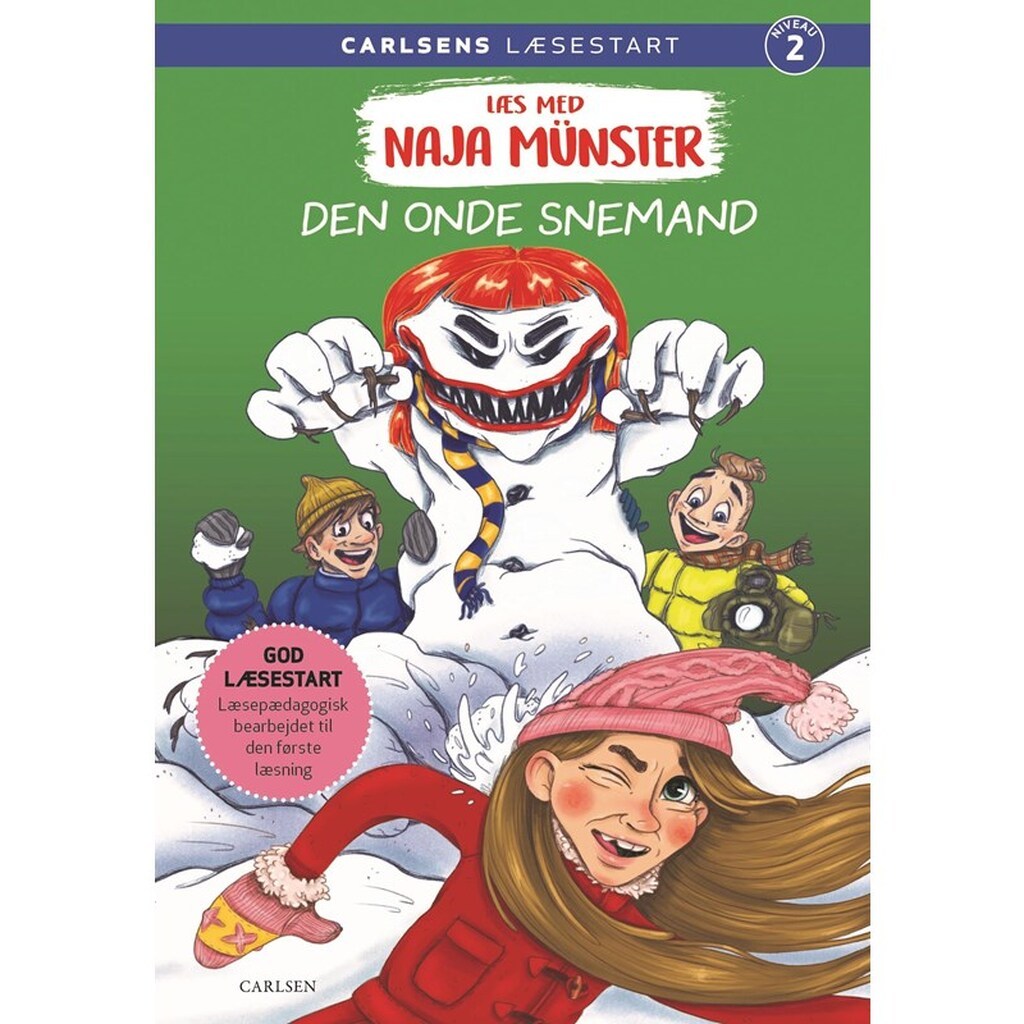 Læs med Naja Münster (4) - Den onde snemand - Børnebog - Hardcover