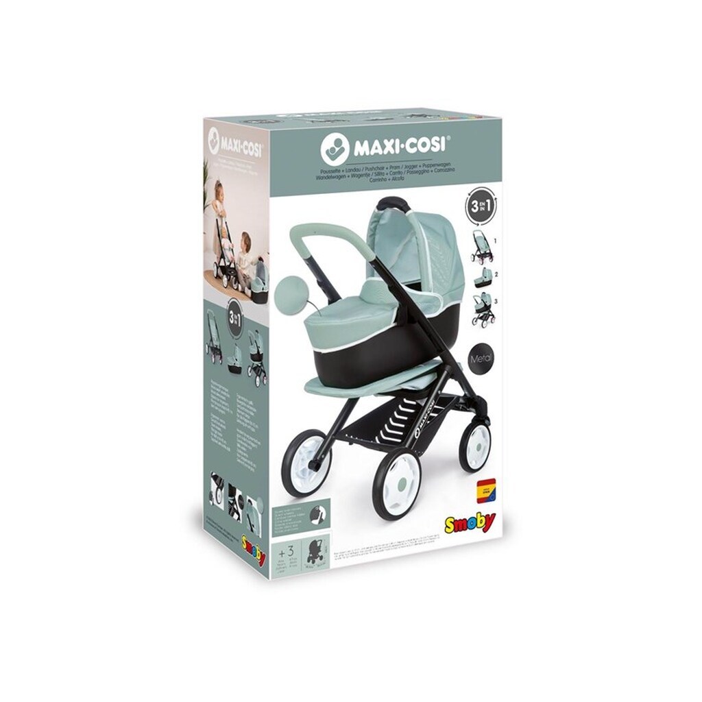 Smoby - Maxi-Cosi Doll Pram Sage 3in1
