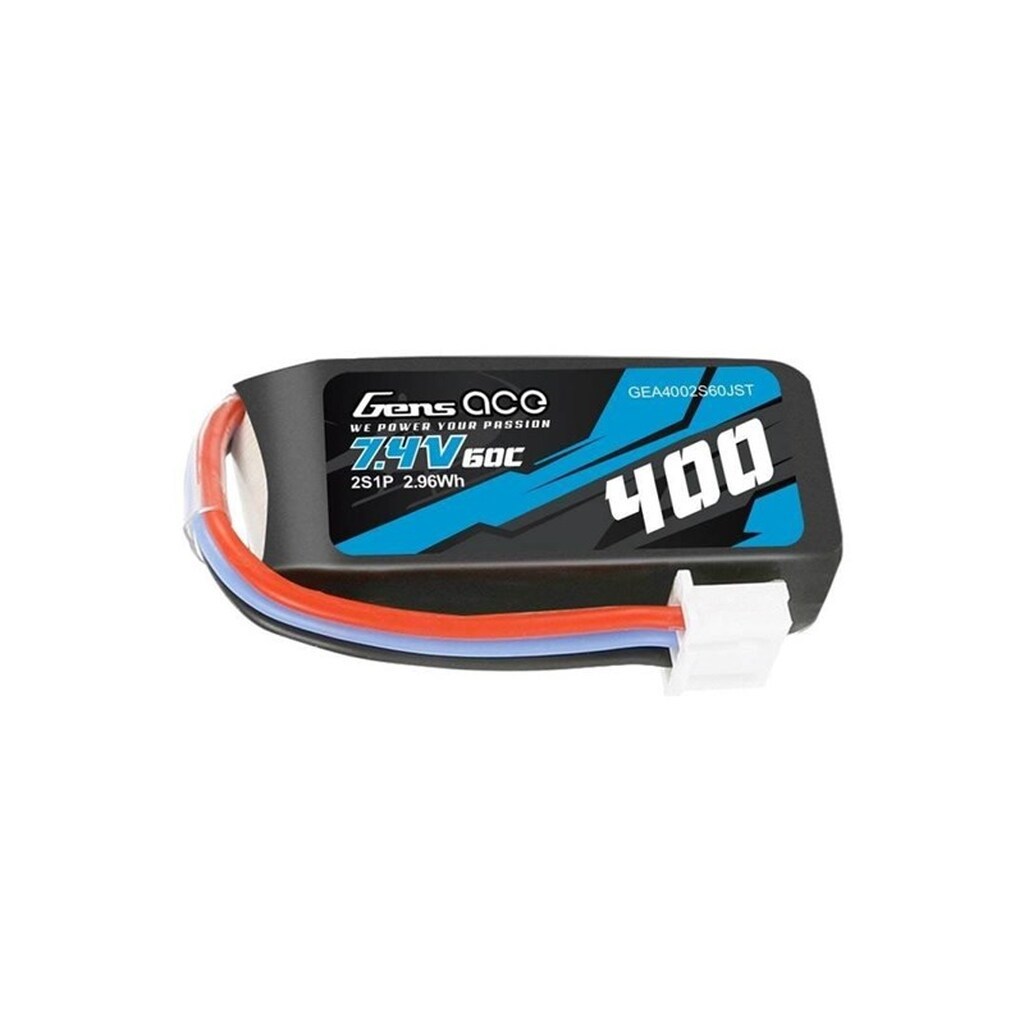 Gens ace &amp;Tattu Battery 400mAh 7.4V 60C 2S1P JST