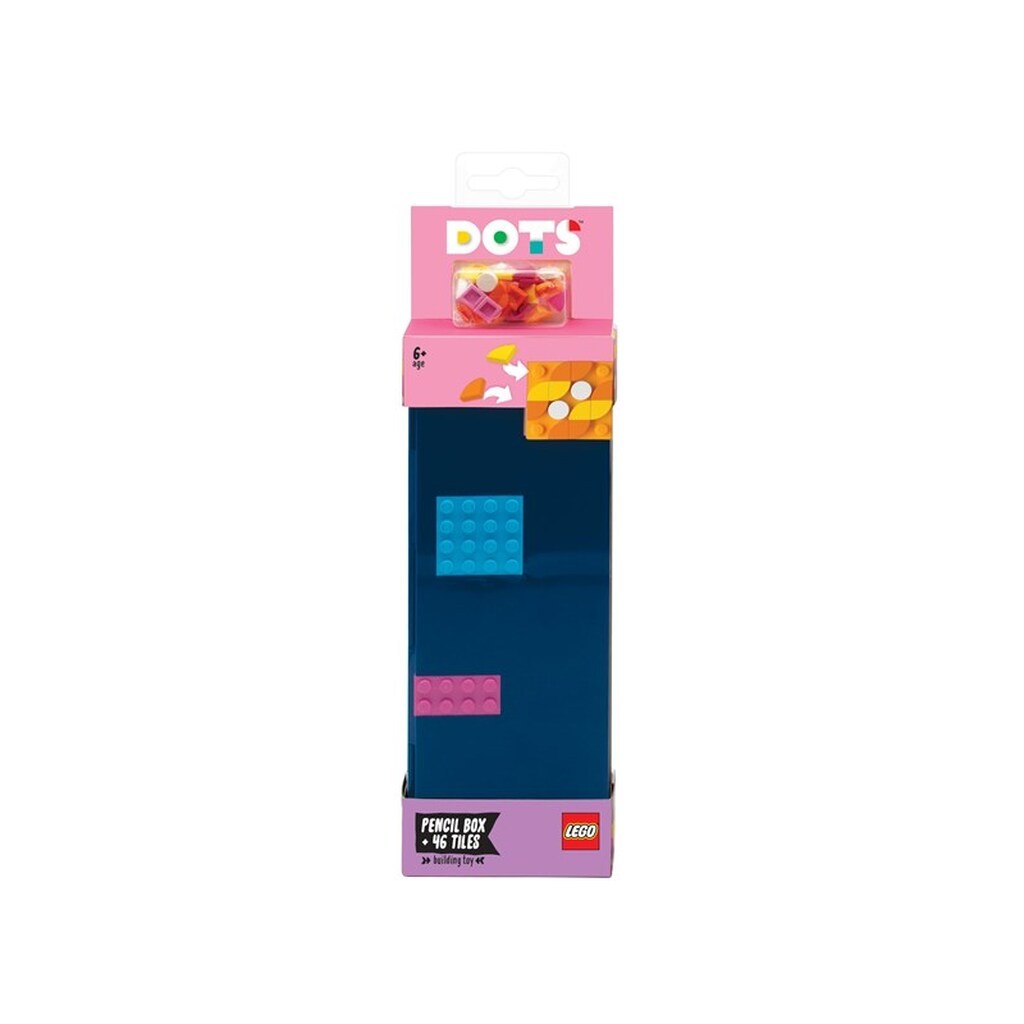 Euromic LEGO® DOTS hard pencil box + 46 colourful tiles