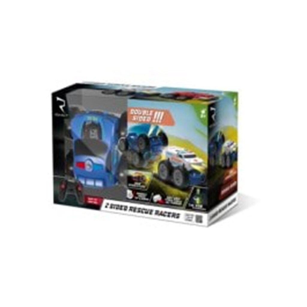 Syma REVOLT R/C Rescue Racers 2-Sided Police/Ambulance