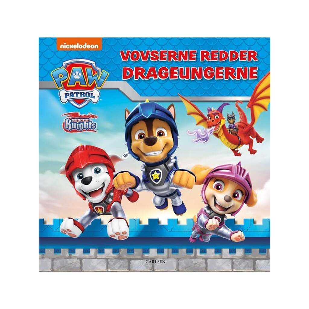 Vovserne redder drageungerne - Paw Patrol - Børnebog - Hardcover