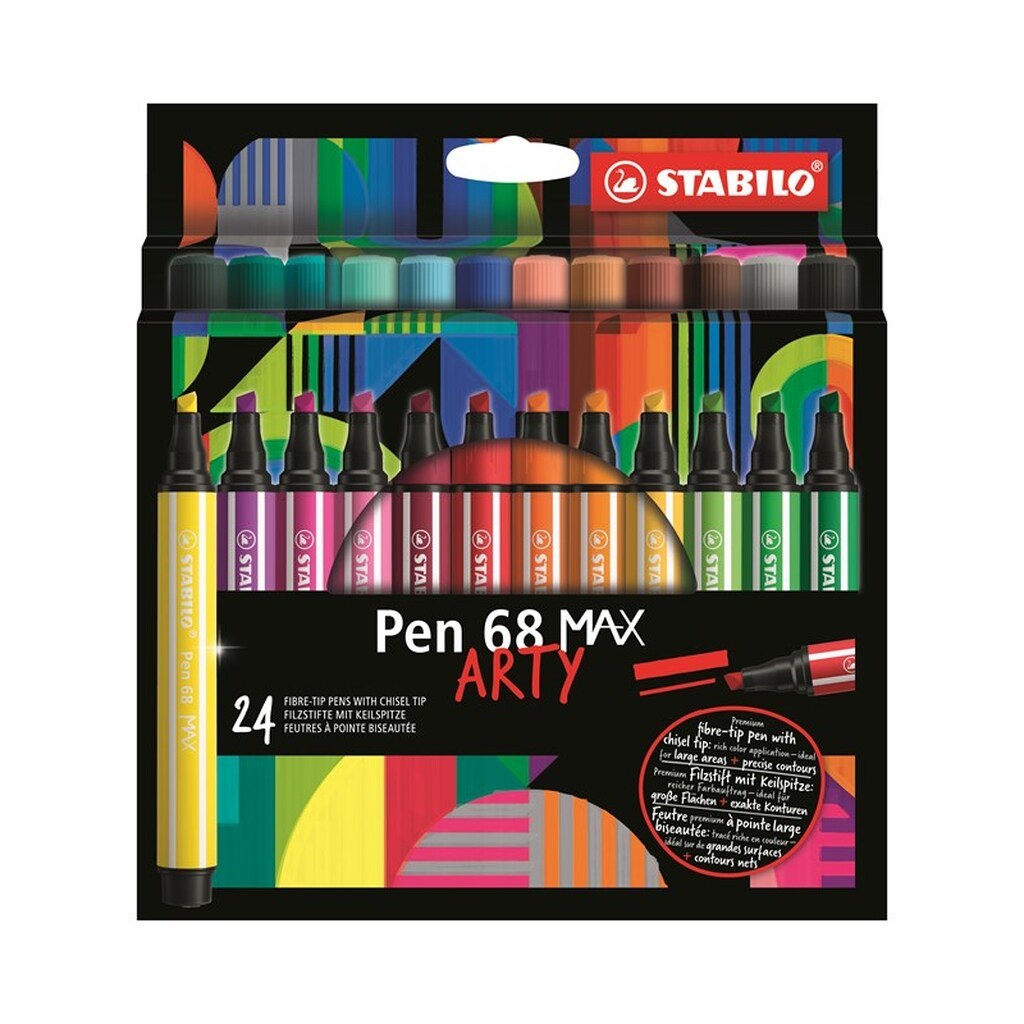 STABILO  Pen 68 Max Arty sæt med 24 penne
