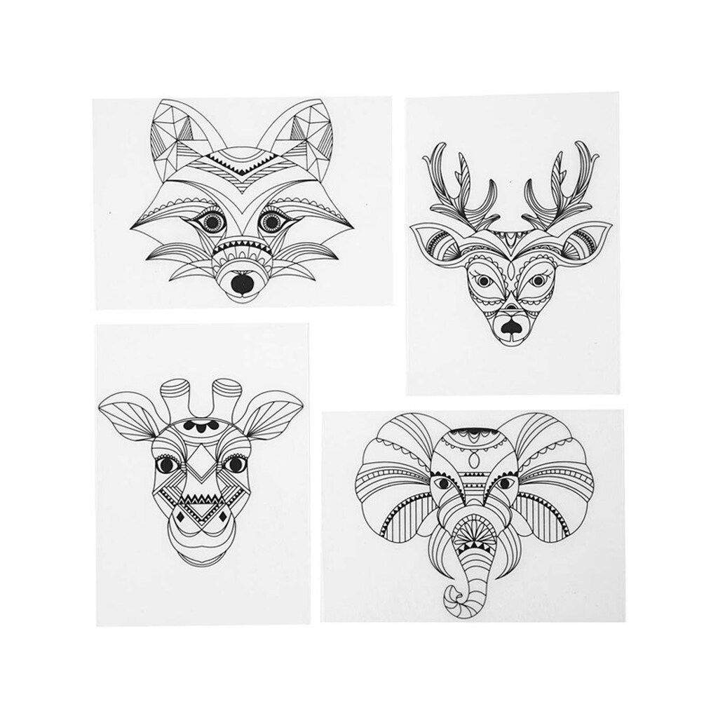 Creativ Company - Shrink Film Sheets with Wild Animal Motifs 4 pcs.