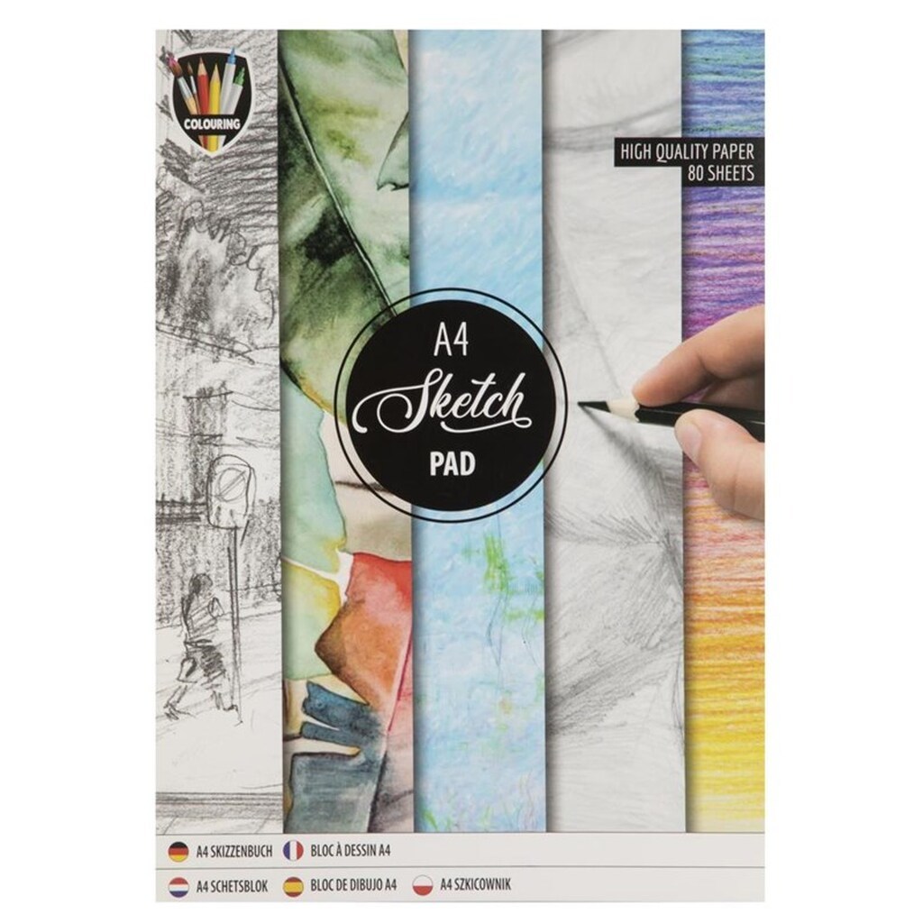 Creative Craft Group Skitseblok A4, 80 sider, 70g.