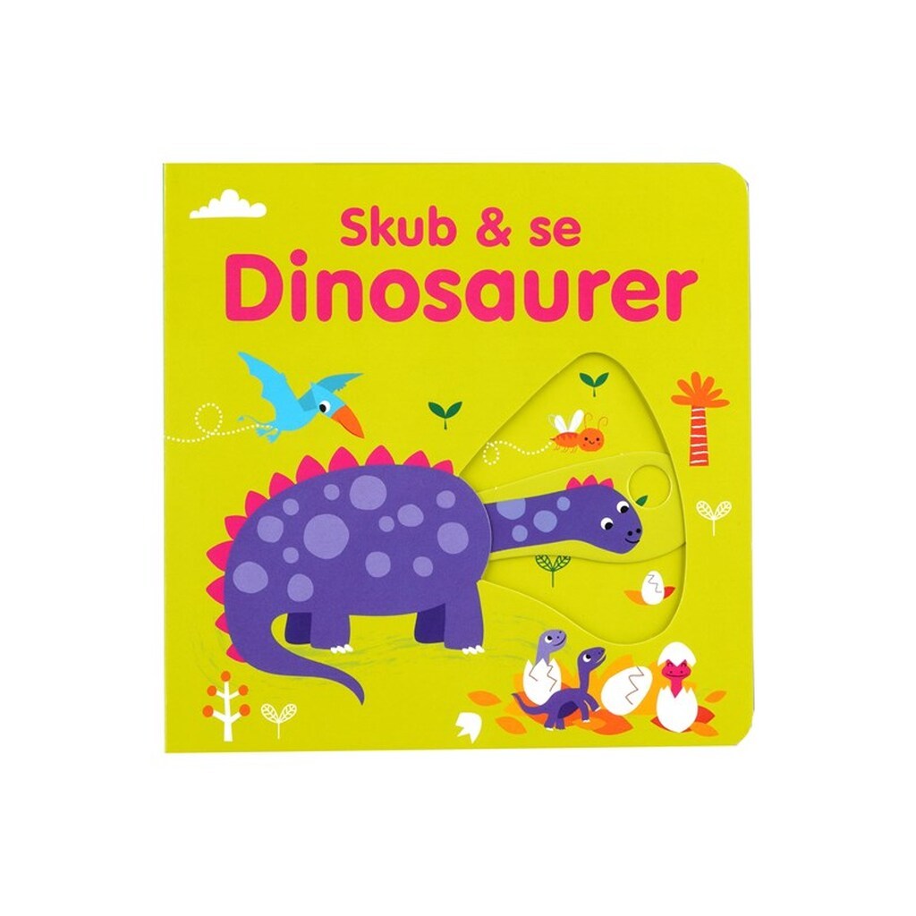 Skub &amp; Se DINOSAURER - Børnebog - Papbog