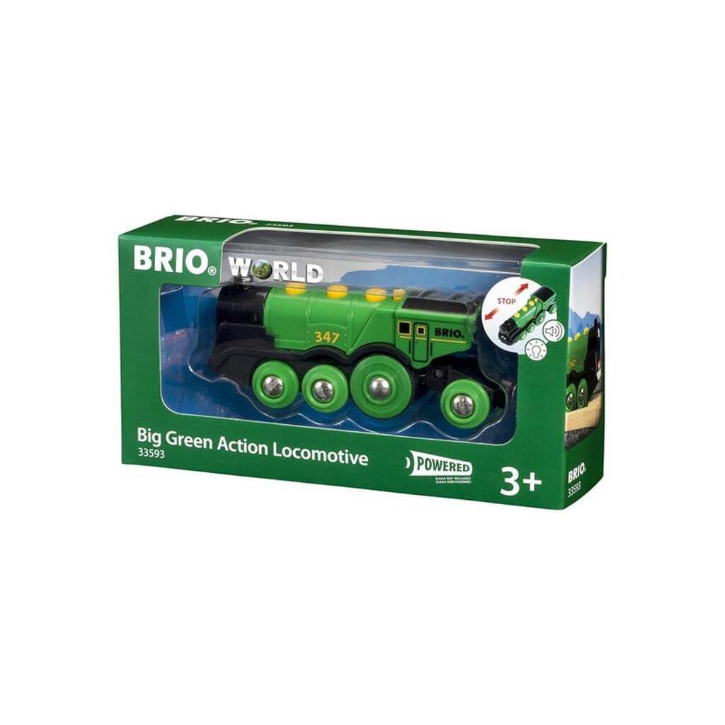 Brio 33593 Stort, grønt lokomotiv, B/O