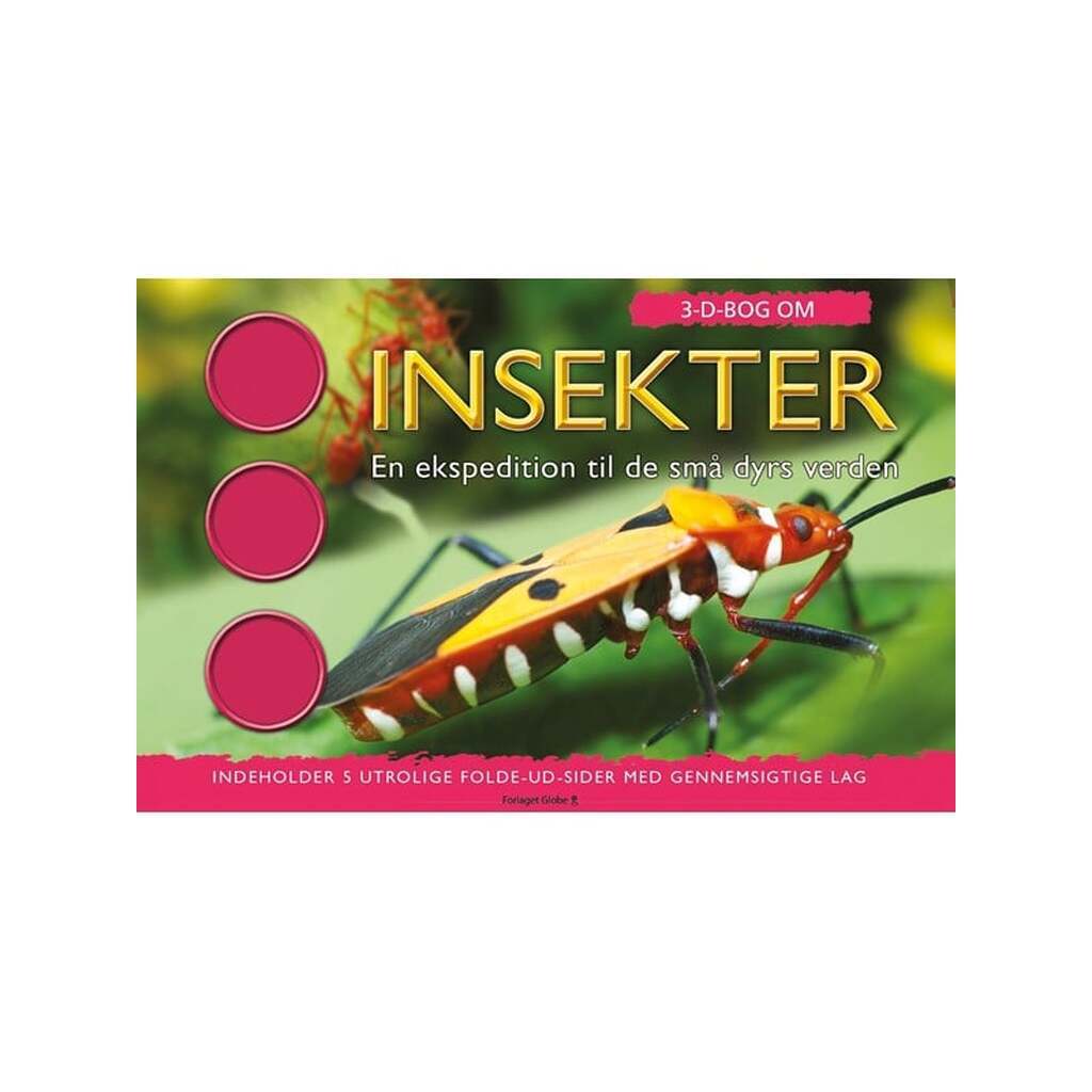 3D Bog om Insekter - Børnebog - Hardback