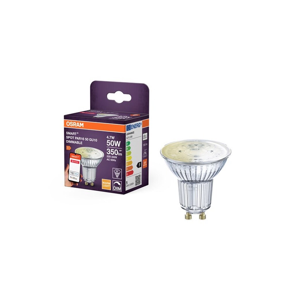 Osram SMART+ PAR16 350lm 4,7W/827 (50W) GU10 36° Zigbee