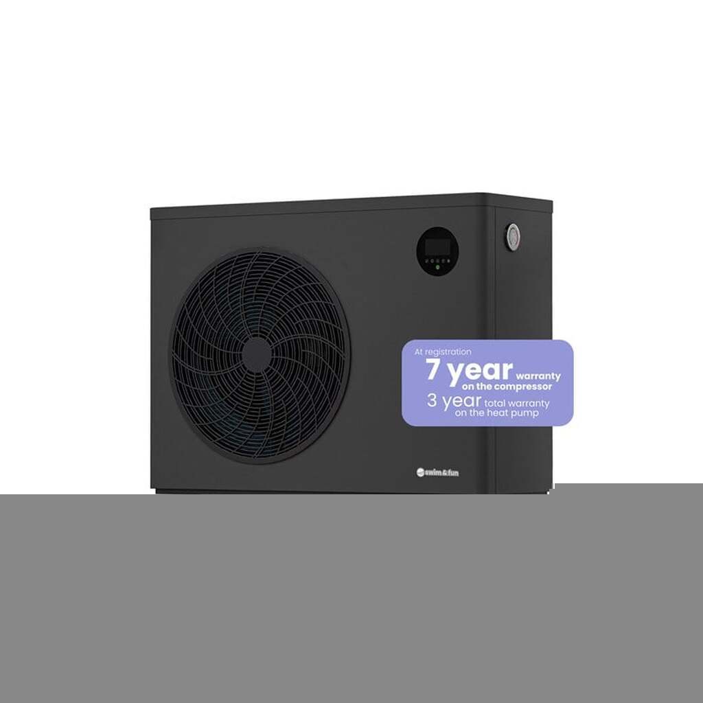 Swim &amp; Fun Fjord Inverter varmepumpe 11kW, Wi-Fi