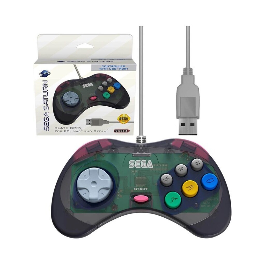 Retro-Bit USB Slate Grey - Wired Controller - MAC