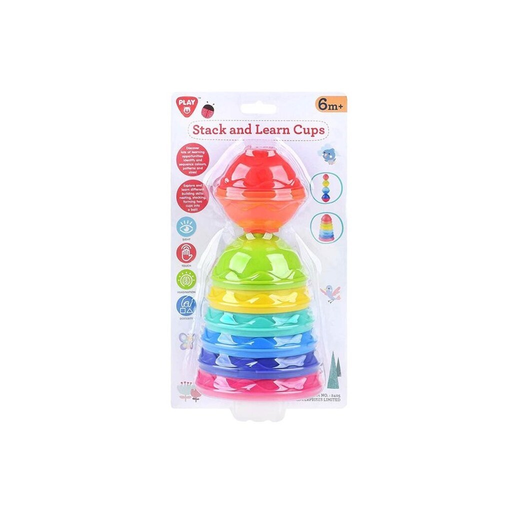 PLAY Leather and Stacking Cups 8 pcs.