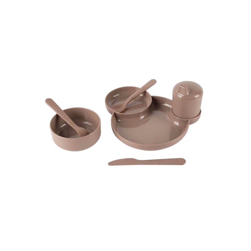 Dantoy - Children's Tableware Mocha 7-piece.