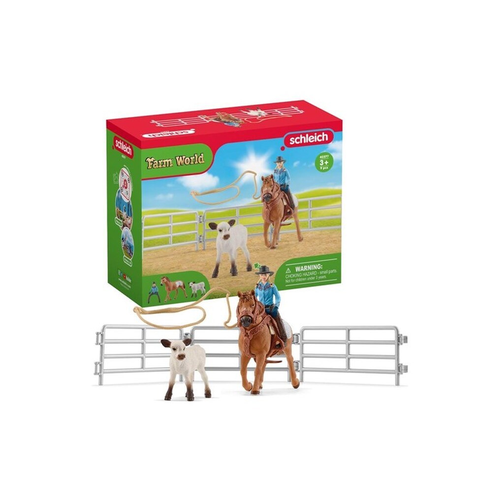 Schleich Cowgirl Team Sjov med Lasso