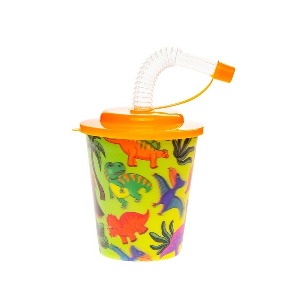 LG-Imports - Cup with Lid and Straw Dinosaur 12 pcs.