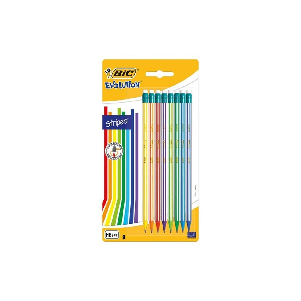BIC - Evolution Pencils with Eraser 8pcs.