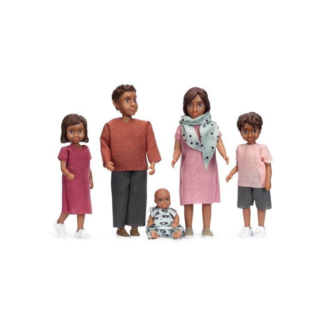 Lundby Nikki familie mor far 2 børn 1 baby