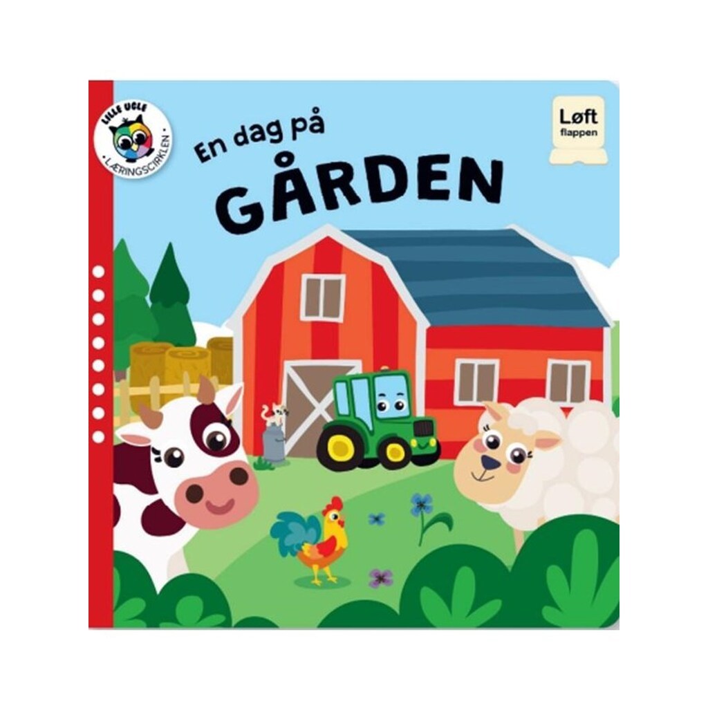 En dag på gården - med flapper - Børnebog - Papbog