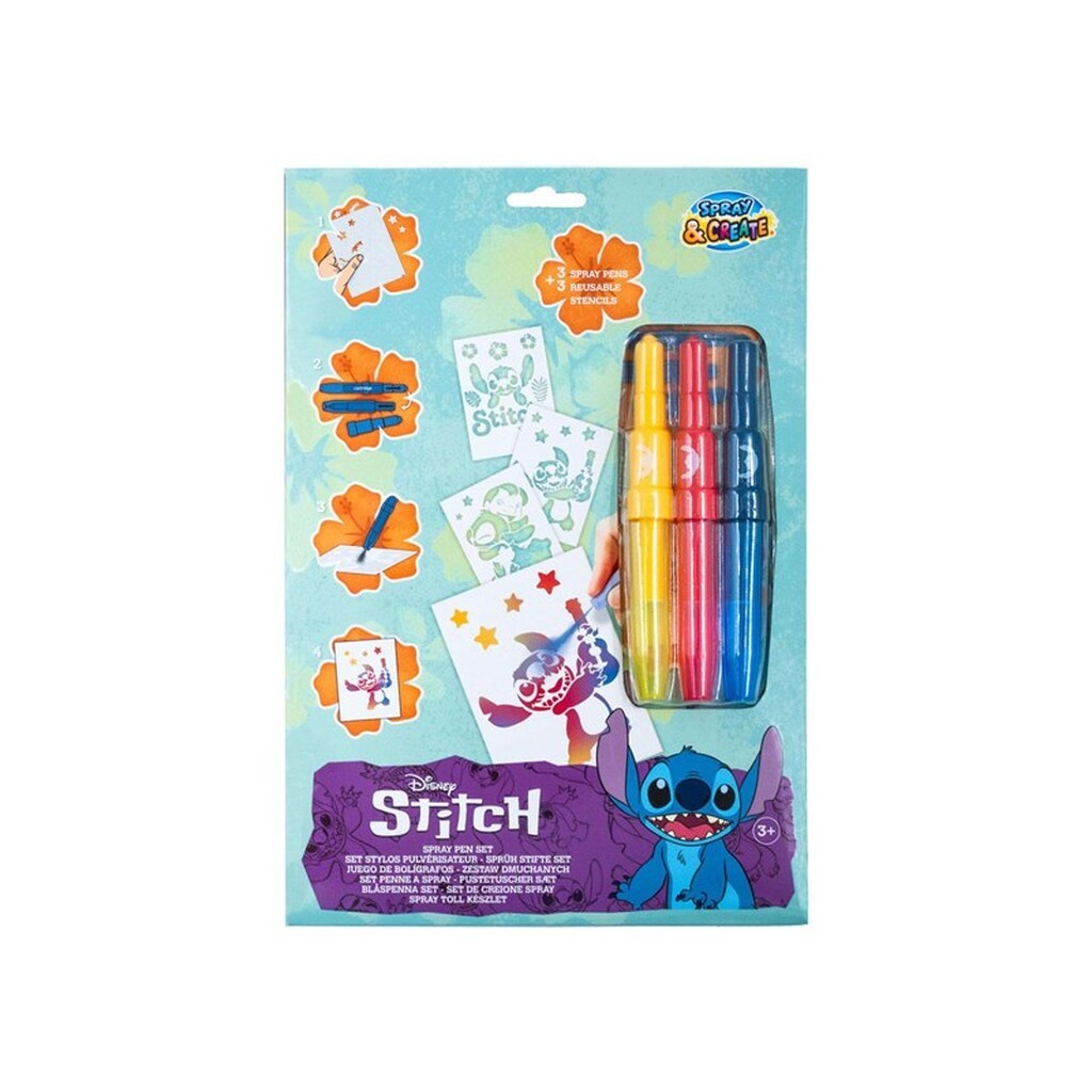Canenco - Stitch Blow Pens with 3 Stencils Set