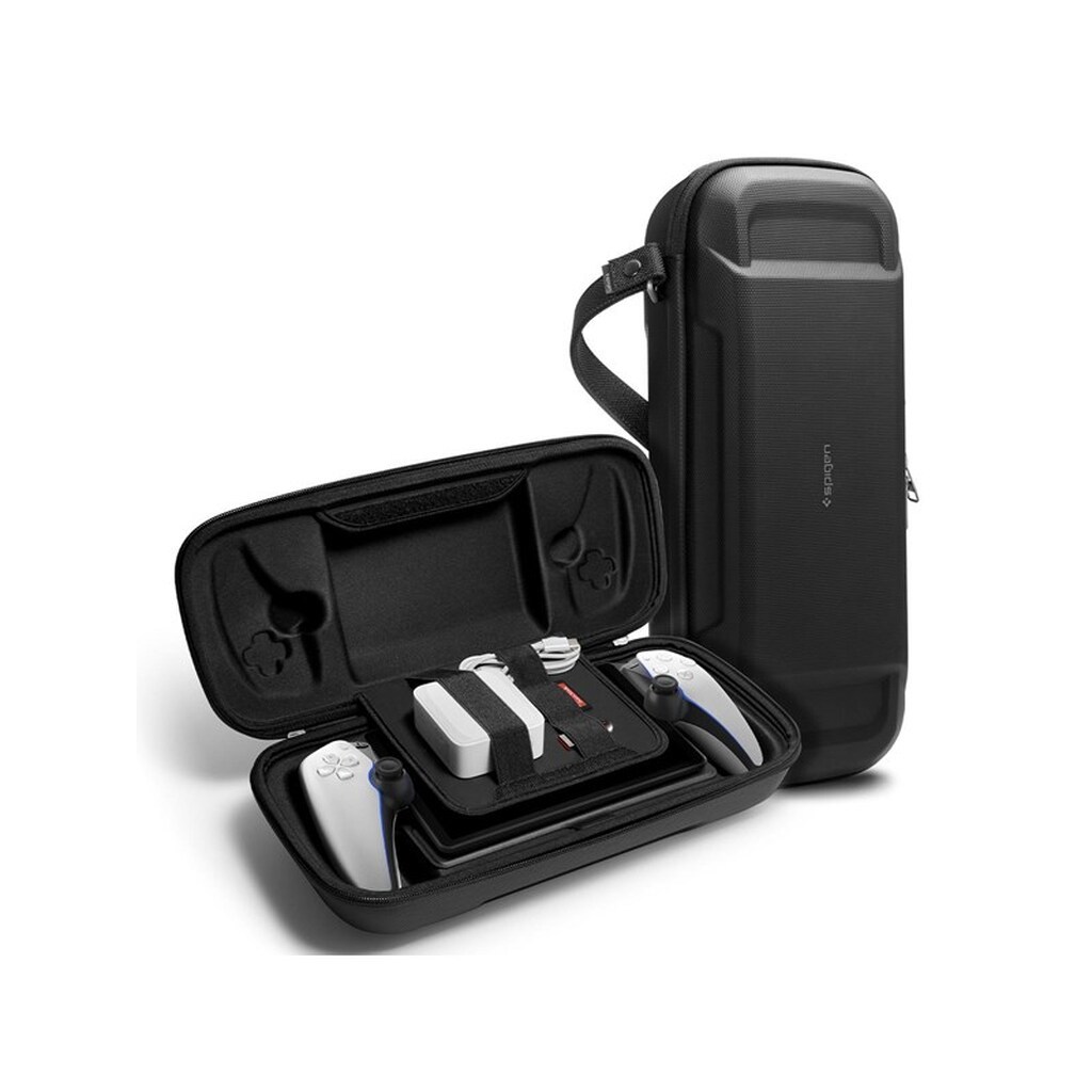 Spigen Rugged Armor Pro Pouch - black - Sony Playstation Portal - Miscellaneous Tilbehør til spillekonsol - PlayStation Portal