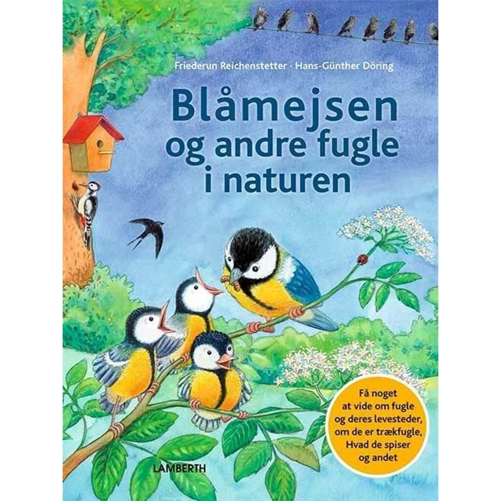 Blåmejsen og andre fugle i naturen - Børnebog - hardcover
