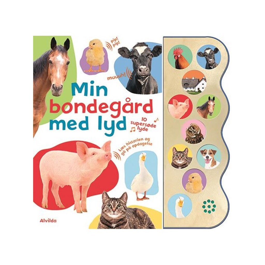 Min bondegård med lyd (med 10 supersøde lyde) - Børnebog - Papbog