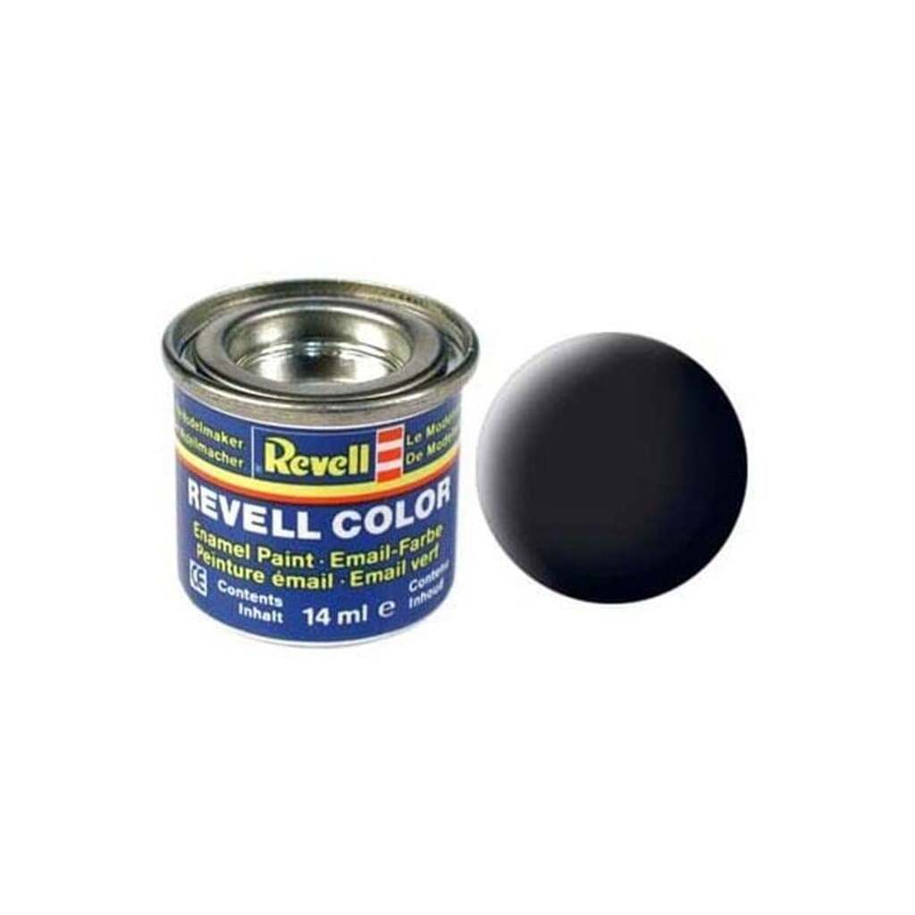 Revell enamel paint # 08-black Mat