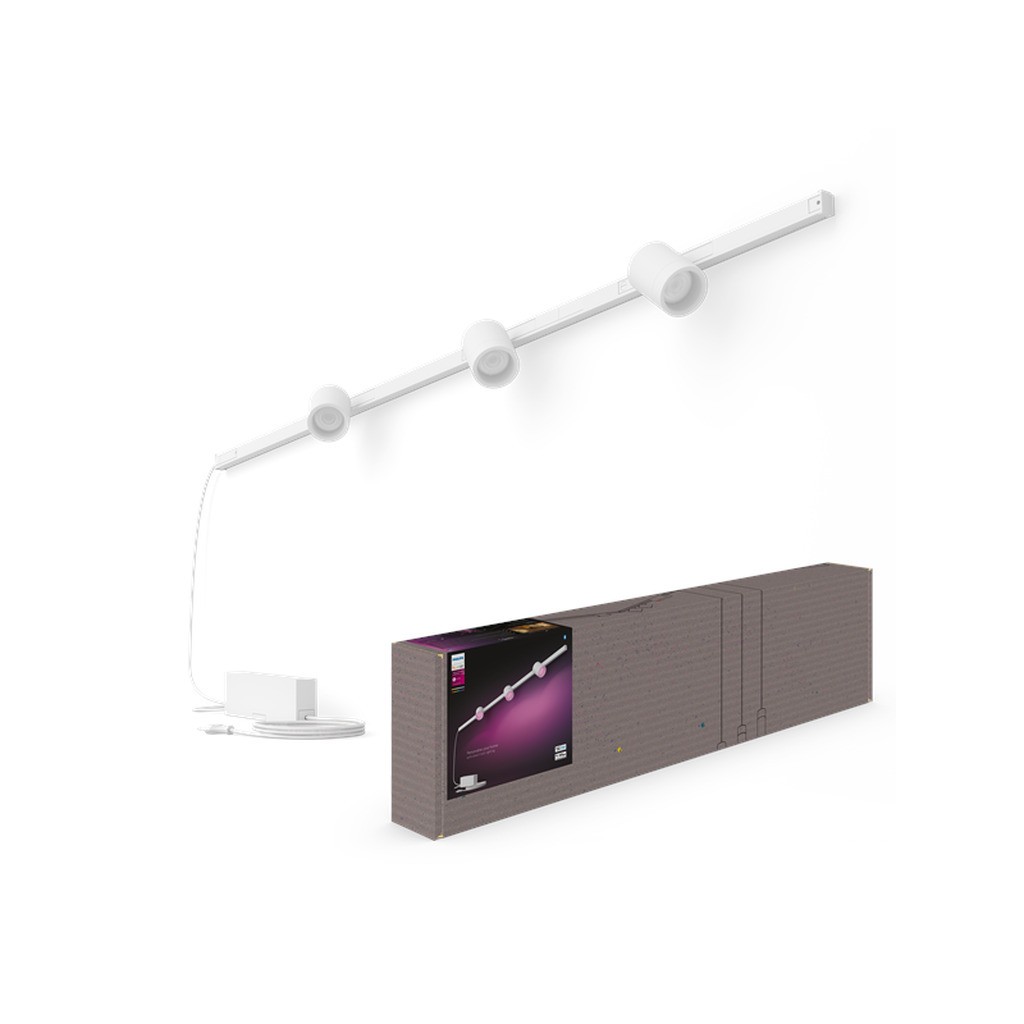 Philips Hue Perifo Loft Sæt - 3 Cylinder Spots - Hvid