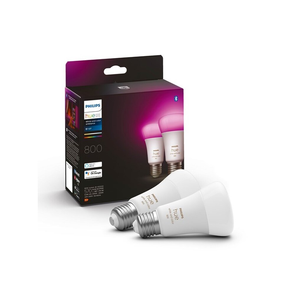 Philips Hue Color A60 E27 806 Lumen - 2-Pak