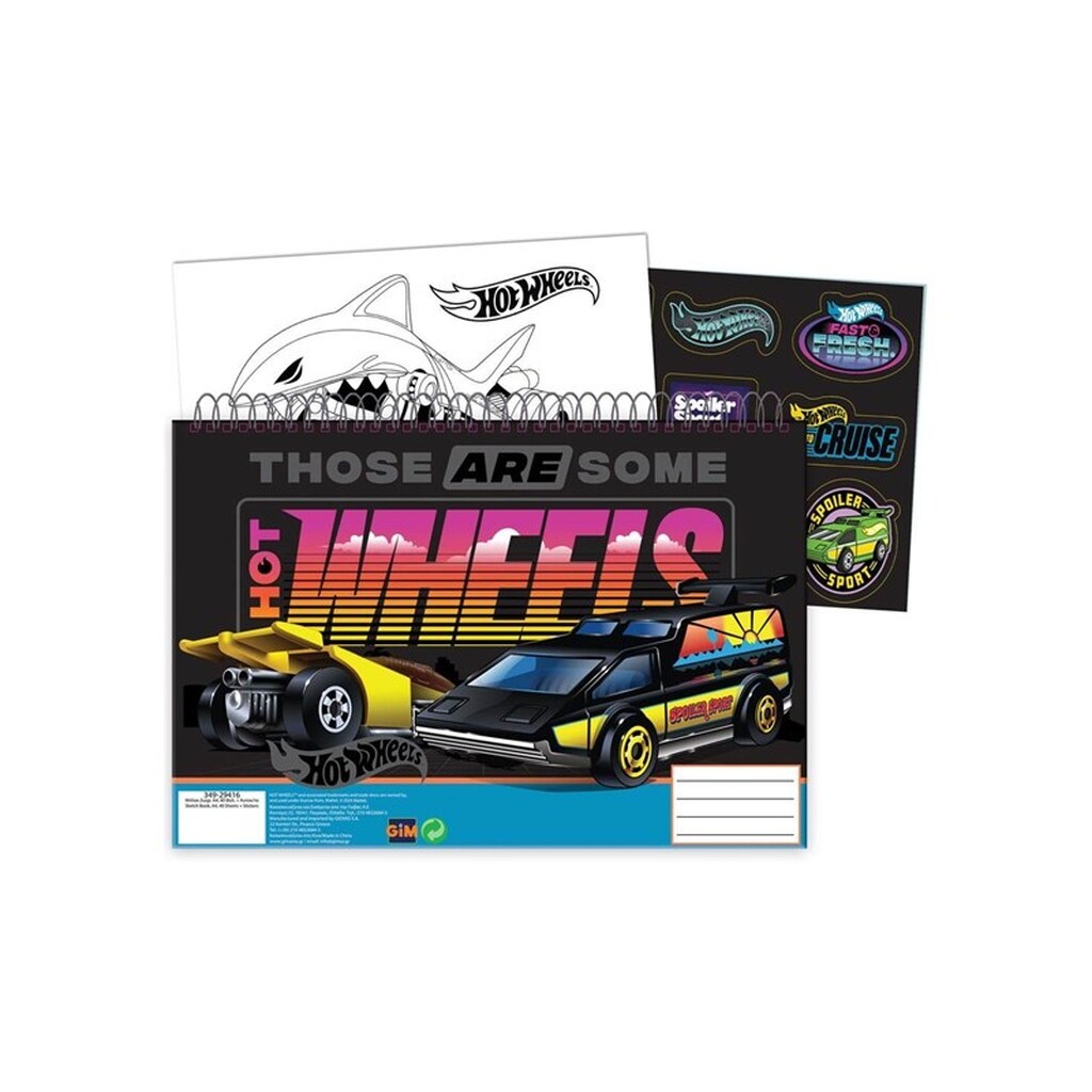 Hot Wheels Drawing Pad 40 Sheets