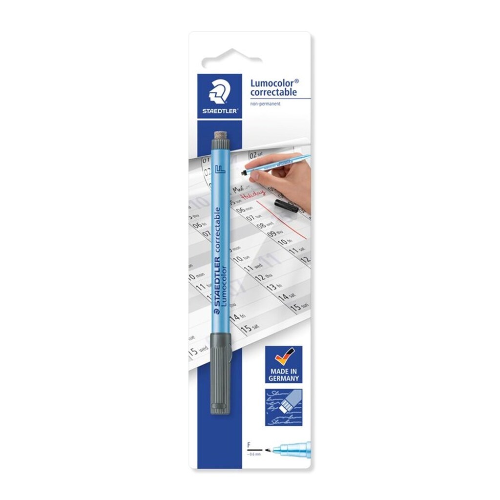Staedtler Lumocolor Cor. F 0,6mm Sort 1/Bk