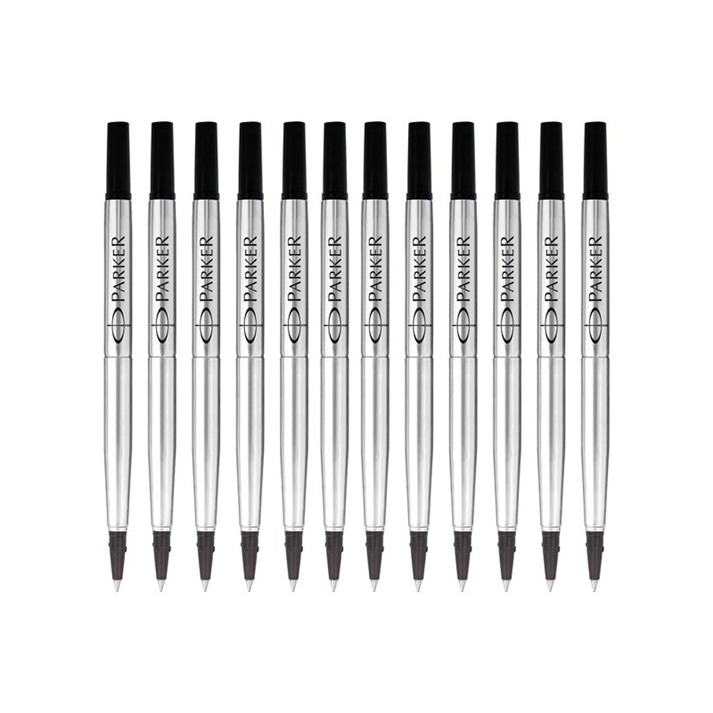 Parker PARKER rollerball refill, fin, sort, 12 stk.