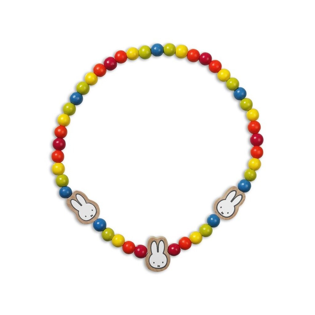 Bambolino Toys Wooden Bead Necklace Miffy