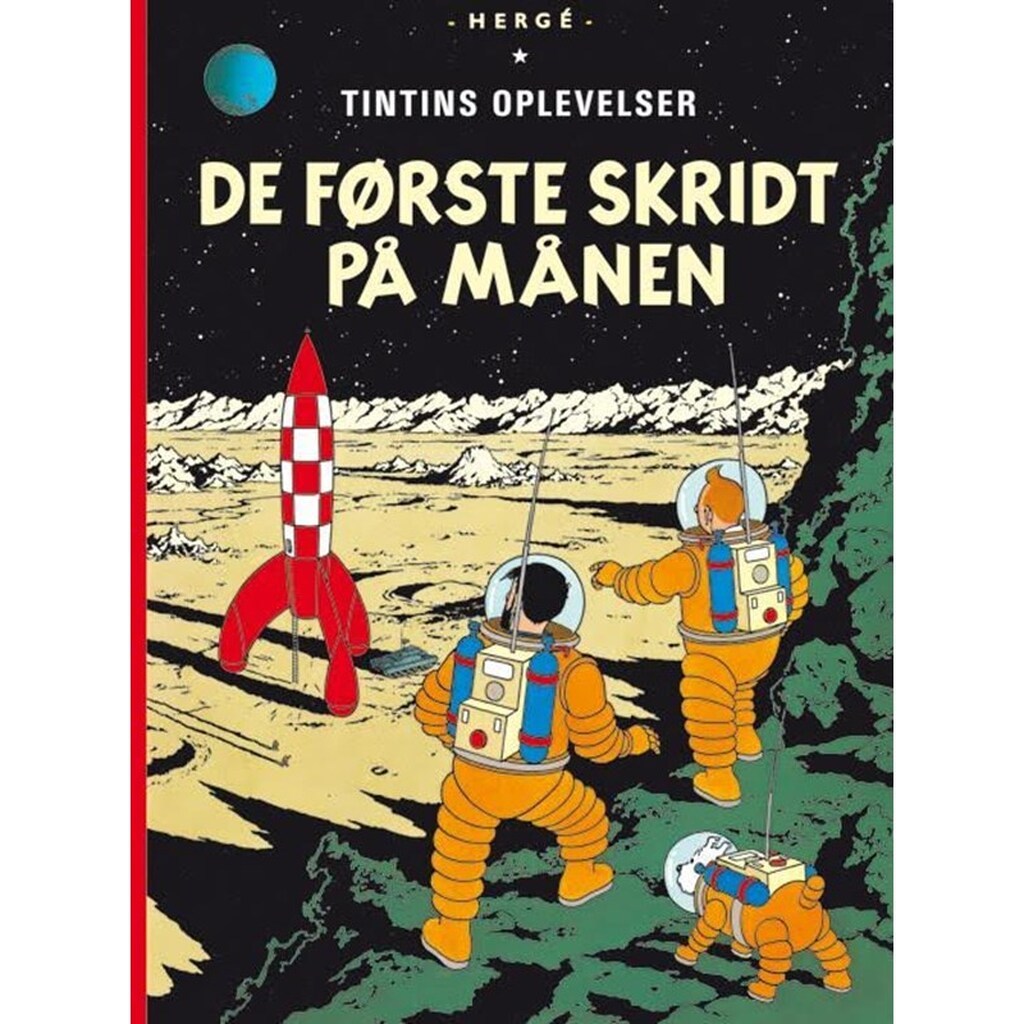Tintin: De første skridt på Månen - softcover - Tegneserier - Hæftet