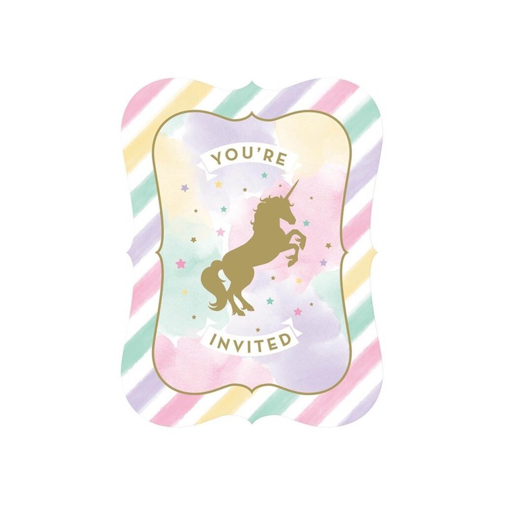 Haza Witbaard - Unicorn Invitations 8pcs.