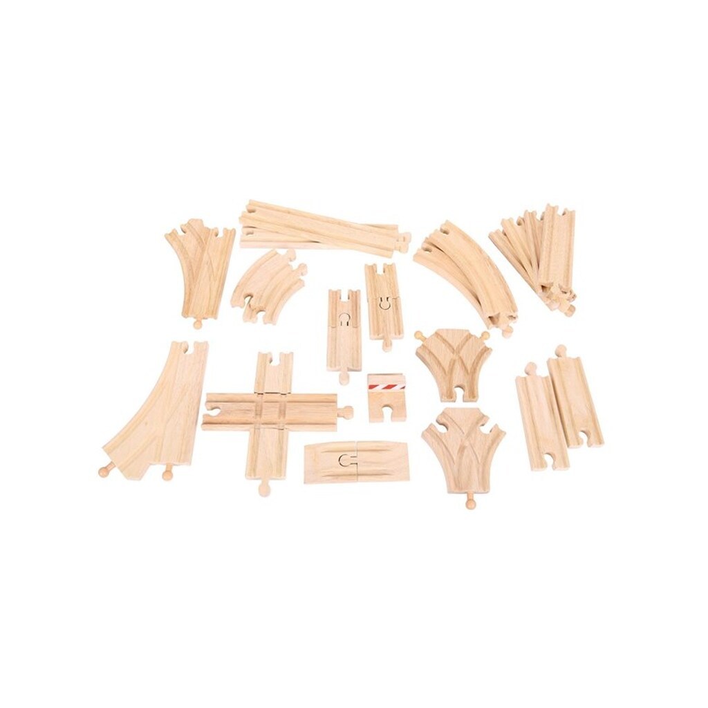 Bigjigs Wooden Rails Expansion Set 25 pcs.