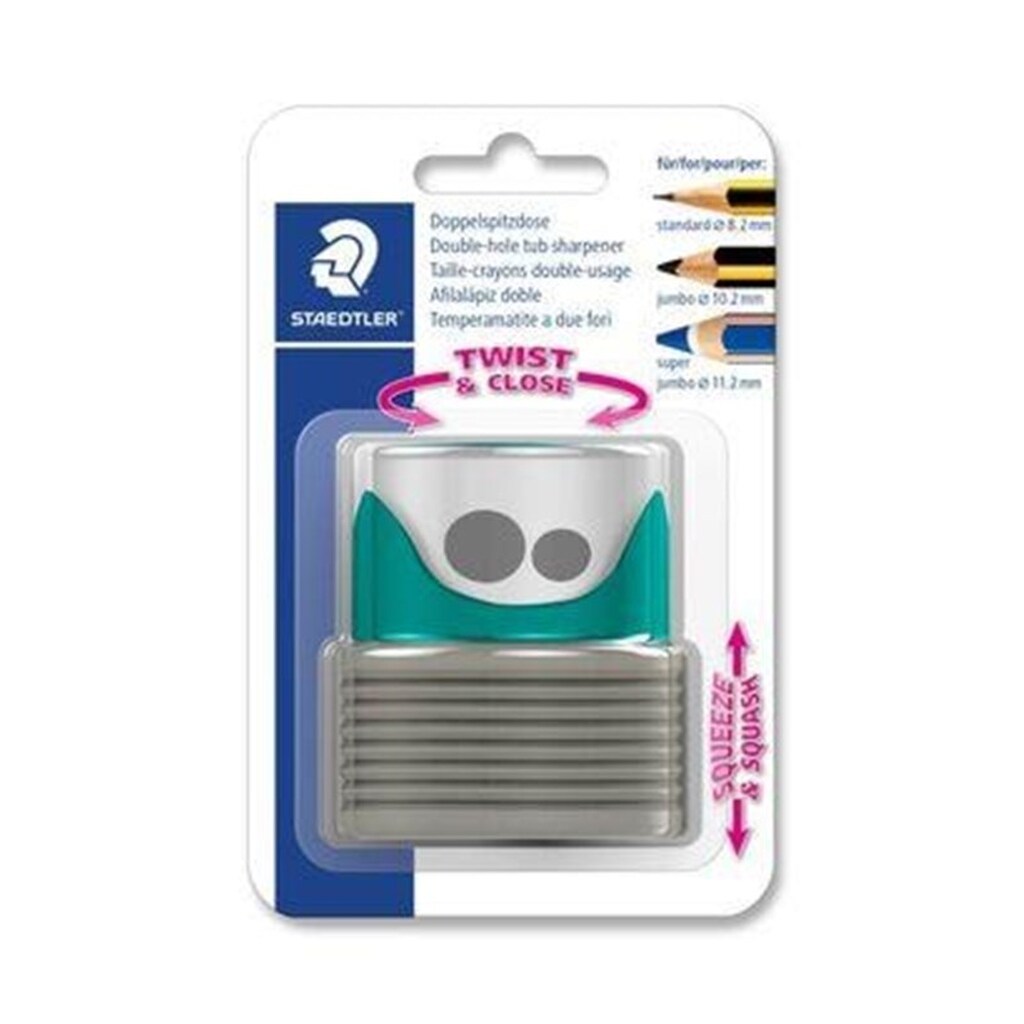 Staedtler Beholderspidser Dobb. Grøn/Grå. Bk