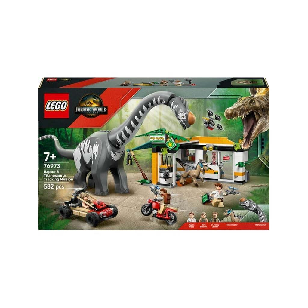 LEGO Jurassic World 76973 Sporingsmission: Raptor og titanosaurus