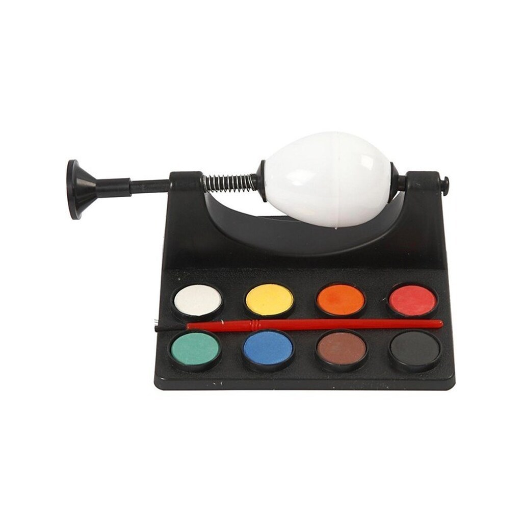 Creativ Company Egg Paint Mill with Paint and Brush - Black