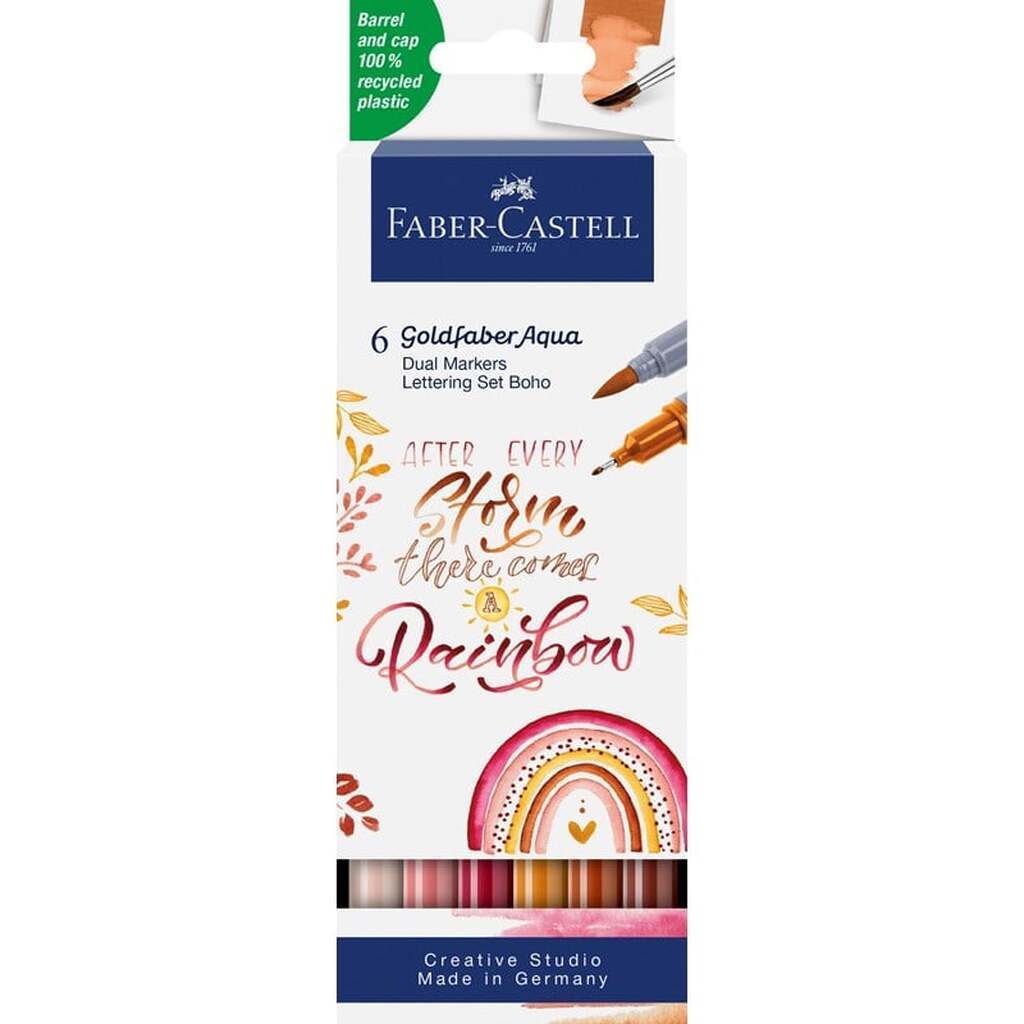 Faber-Castell Goldfaber Aqua Dual marker Boho 6 ass