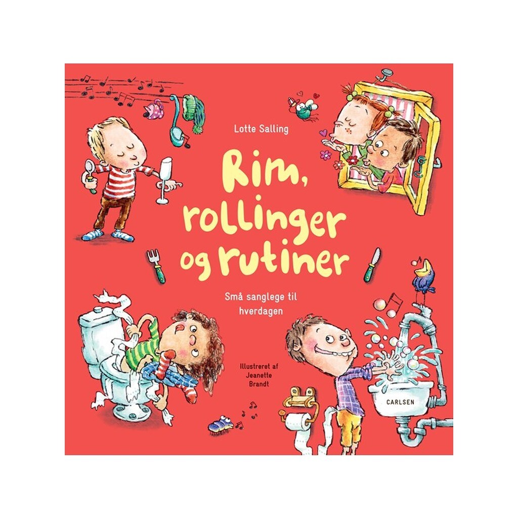Rim rollinger og rutiner - Børnebog - Hardcover