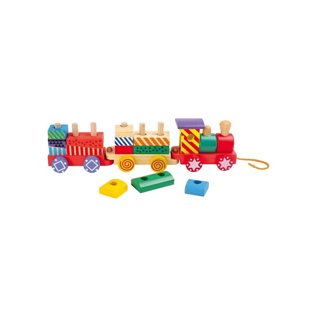 Small Foot - Wooden Stacking Blocks Train 16dlg.