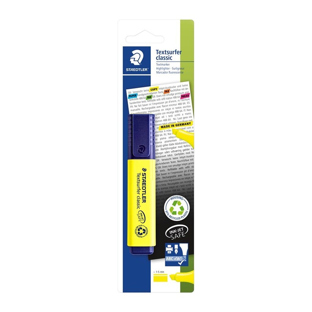 Staedtler TEXTSURFER CLASSIC, 10 STK,   GUL